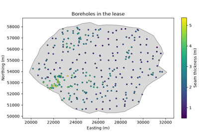A coal seam in a lease